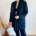 Seiden Blazer von Black Dress Gr. 36/38/40 (Oversize)